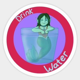 Drink Water Sticker